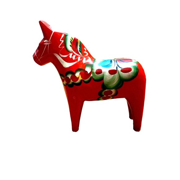 Authentic & Traditional Swedish Wooden Dala Horse - Picture 3 of 6